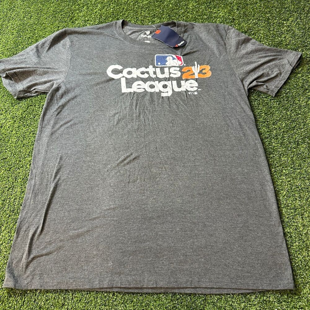 Fanatics MLB Cactus League 2023 Spring Training Men Large L Gray T Shirt NWT